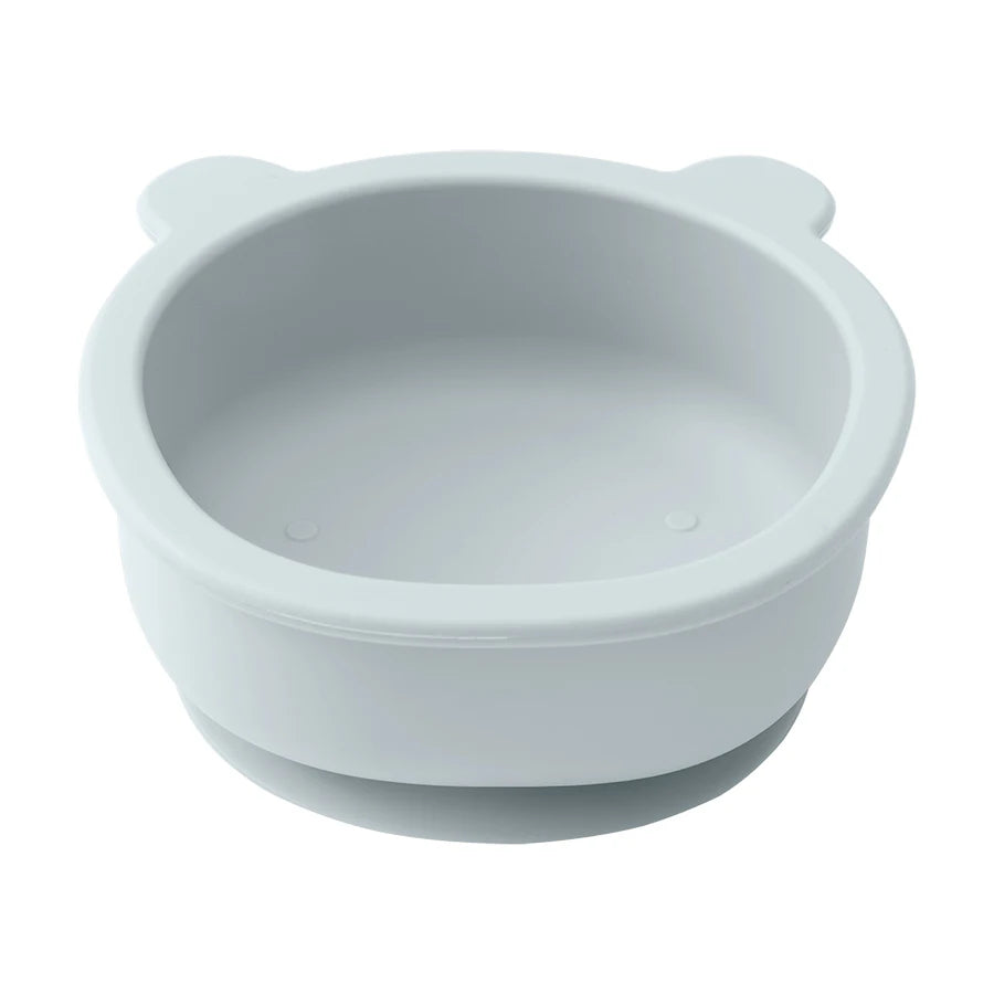 1pc silicone utensílios de mesa do bebê sucção jantar conjunto comer treinamento coisas do bebê dos desenhos animados bonito urso forma tigela criança utensílios de mesa
